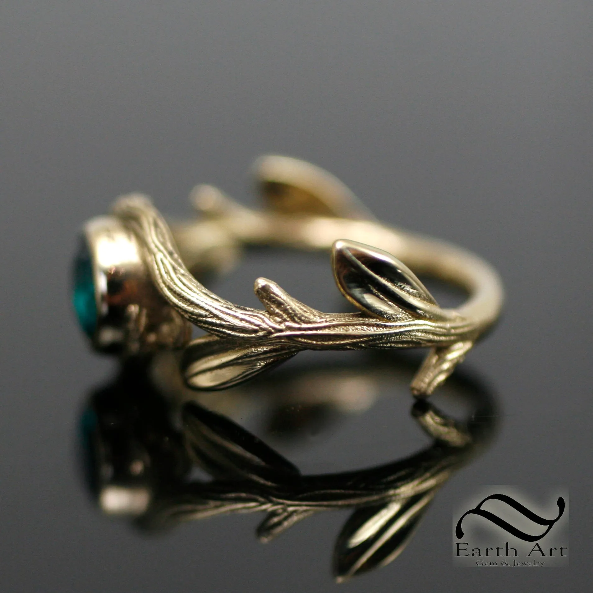 Deep Forest Emerald Ring - Silver or Gold