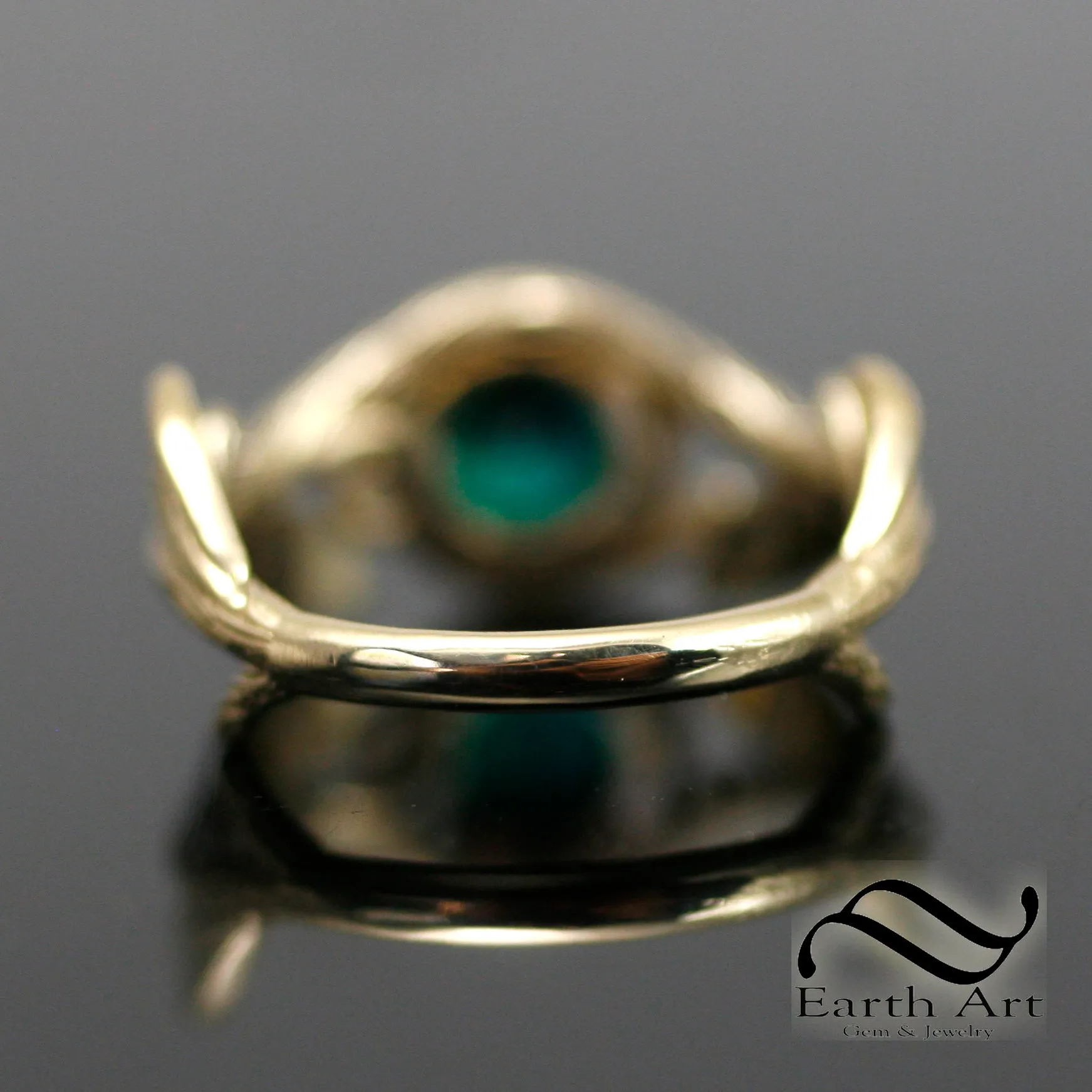 Deep Forest Emerald Ring - Silver or Gold