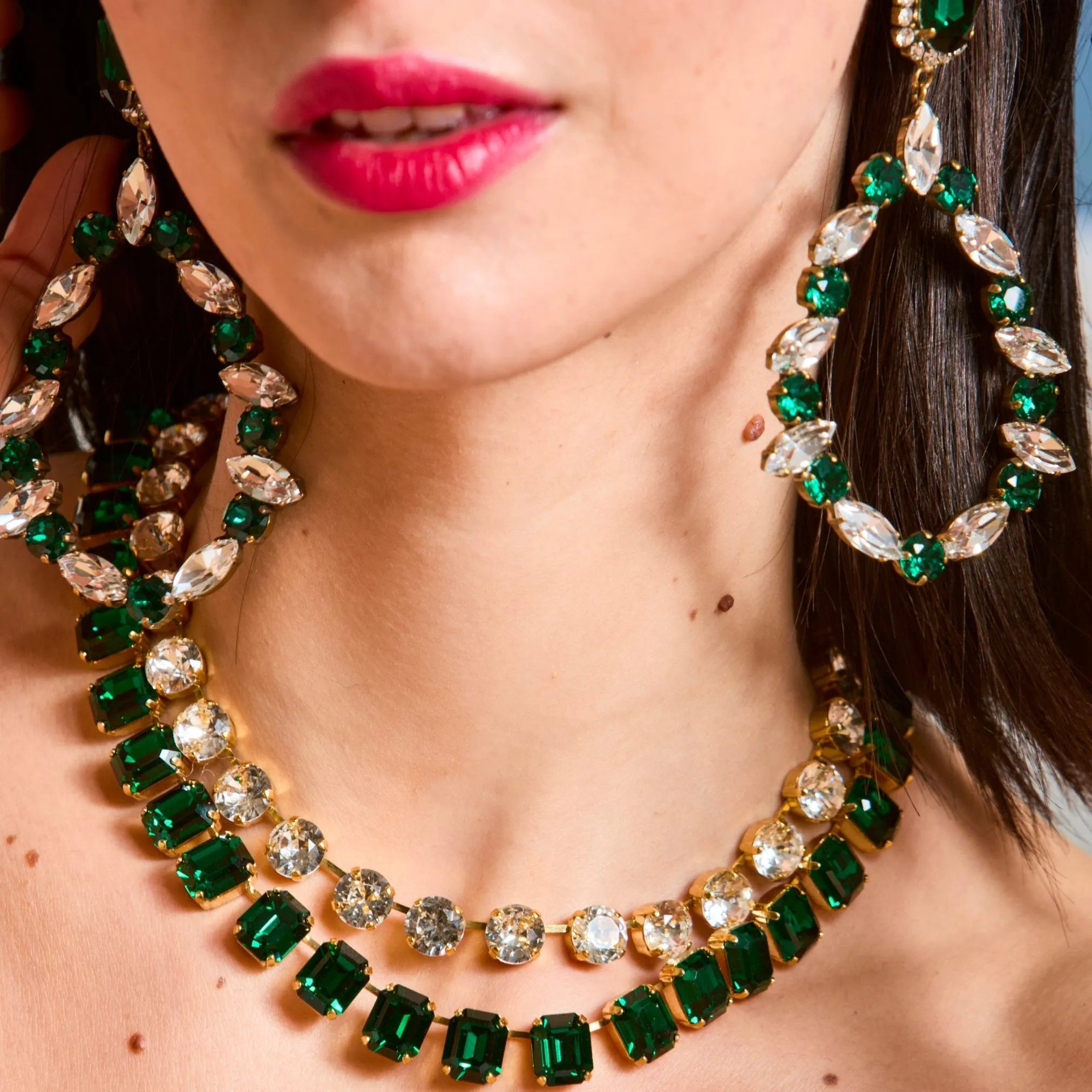 Diamond Crystal Riviera Necklace