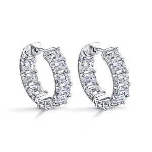 Diamond Hoop Earrings