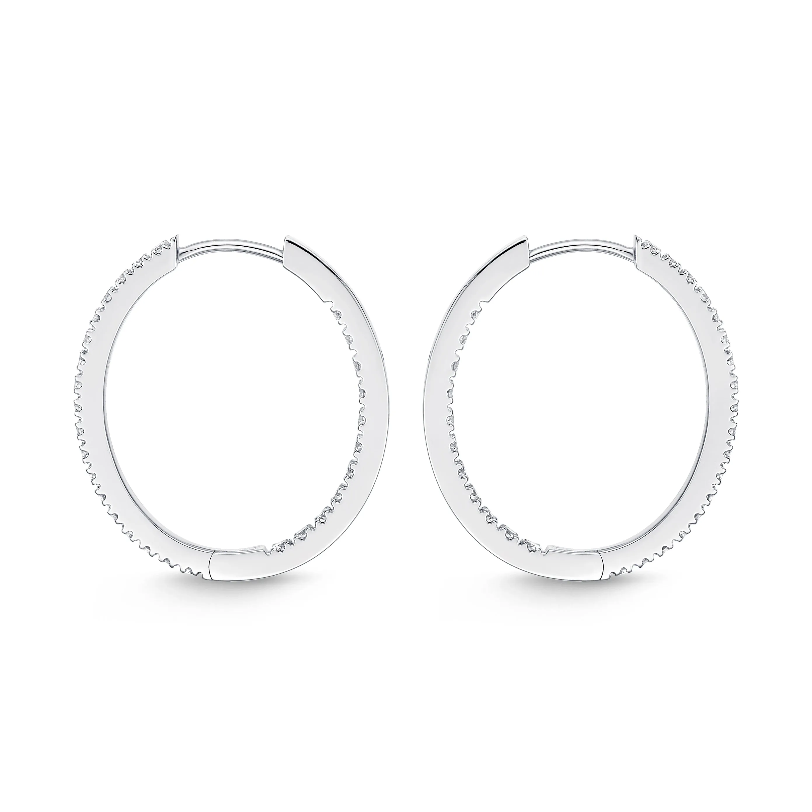 Diamond Huggie Hoops .50 Total Carat Weight