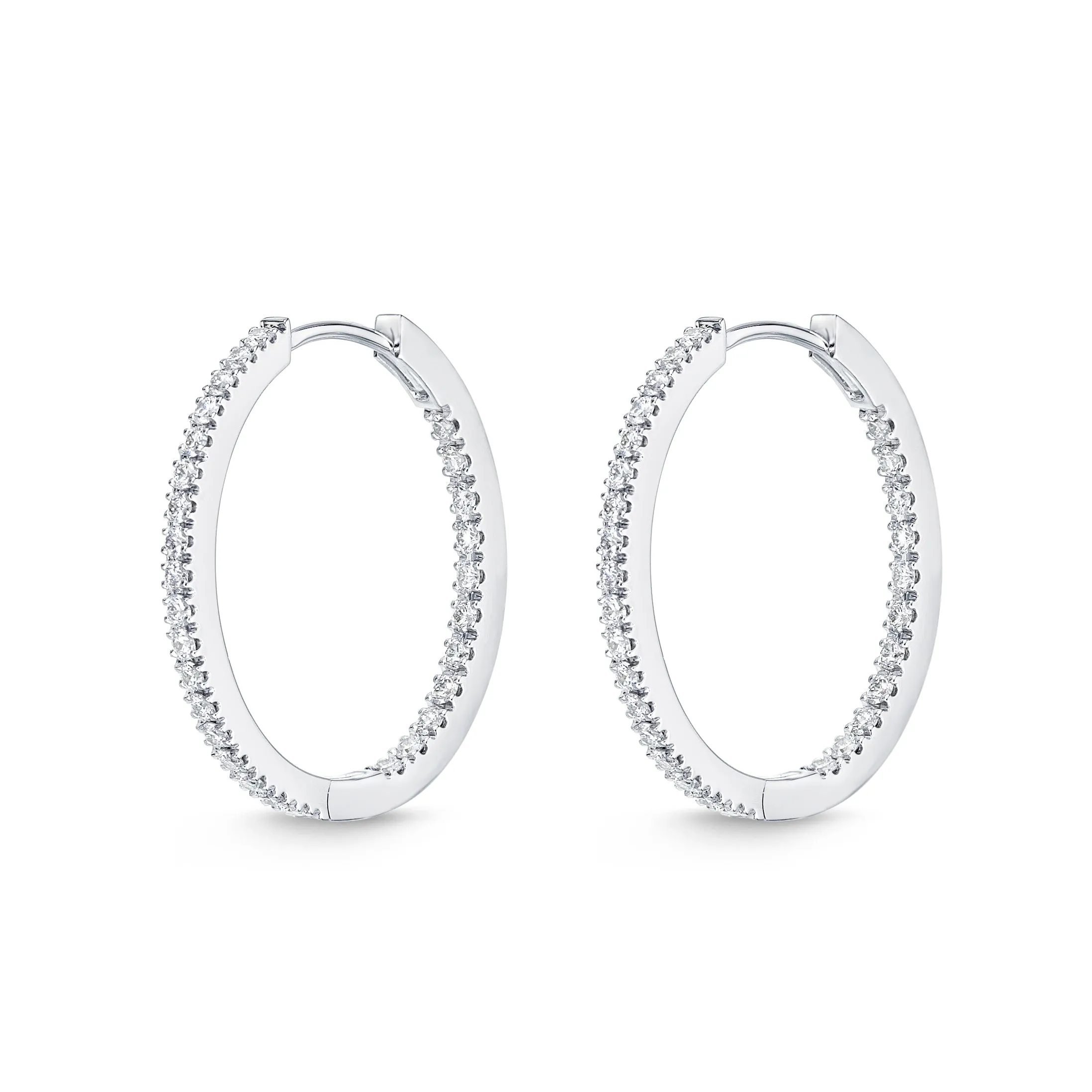 Diamond Huggie Hoops .50 Total Carat Weight