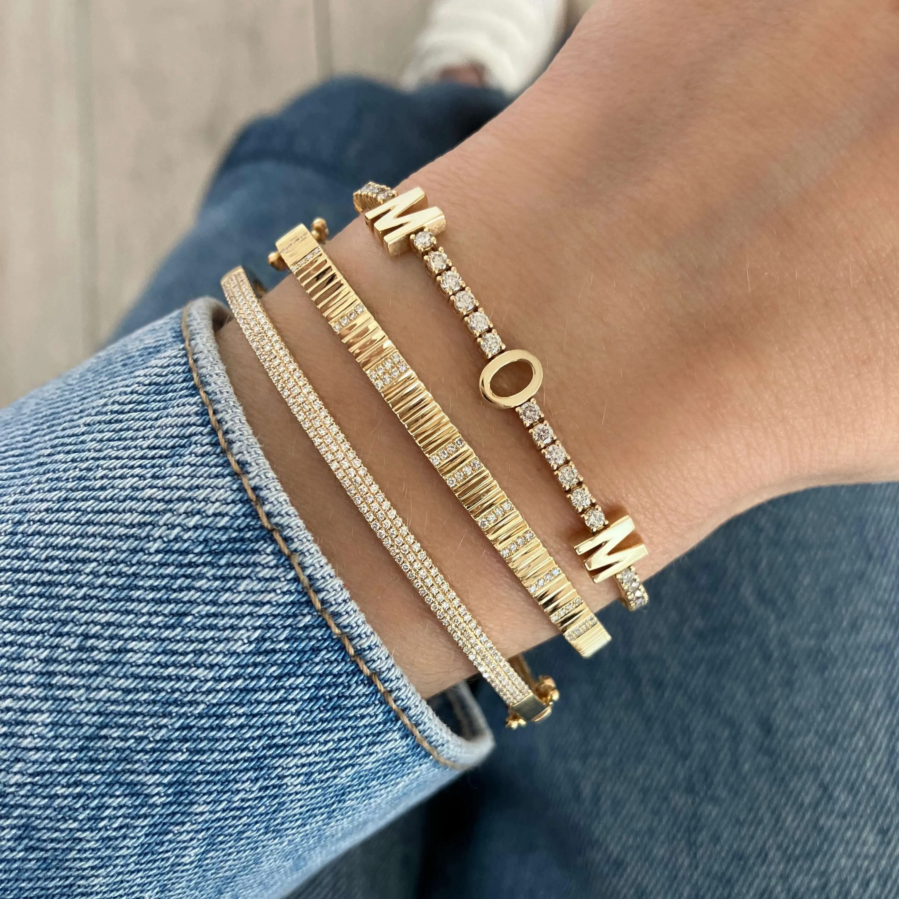 Diamond Tennis Mom Bracelet