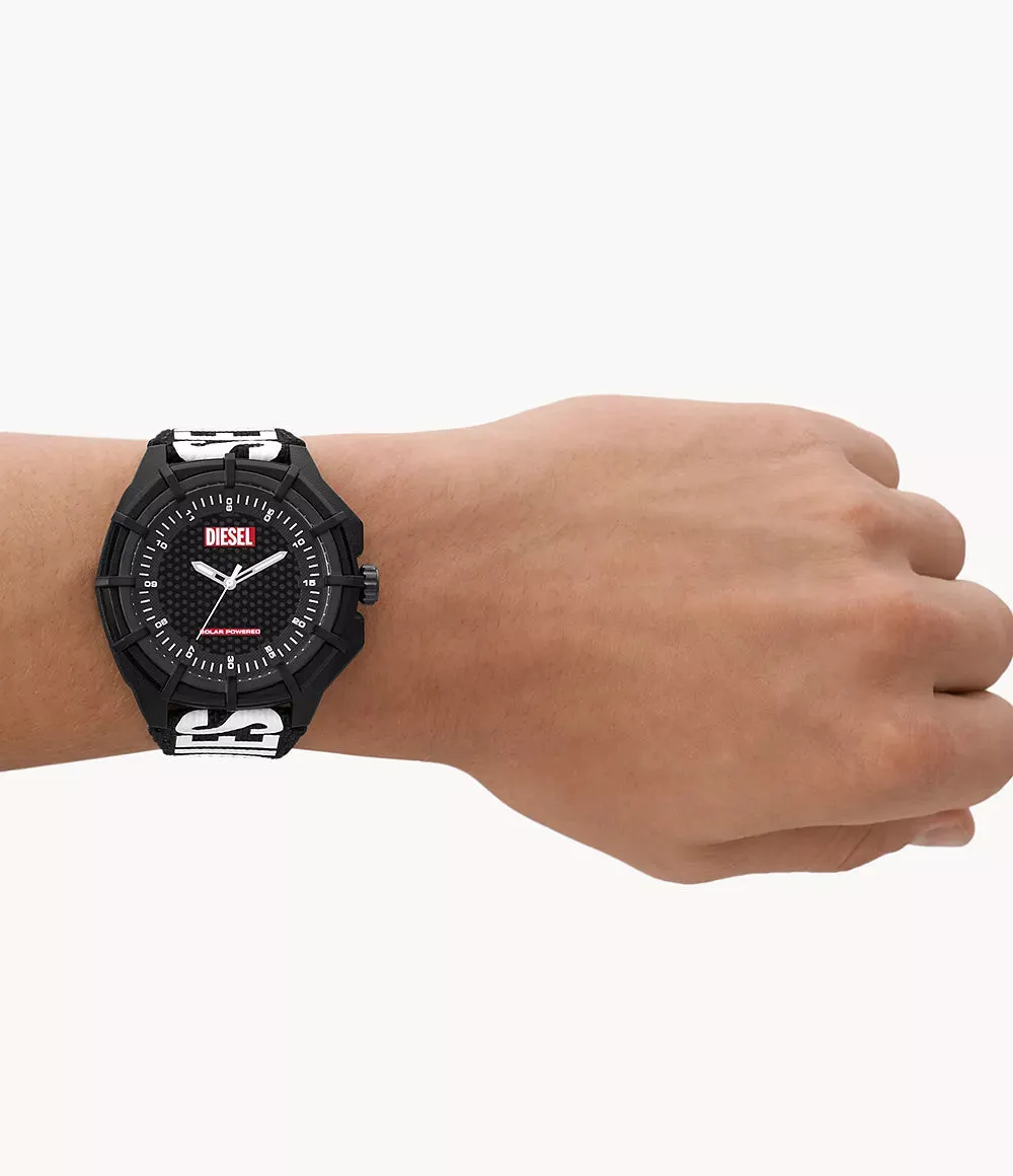 Diesel Framed Solar-Powered Black rPET Watch