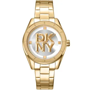 DKNY Chambers Midi Silver and White Dial Womens Watch