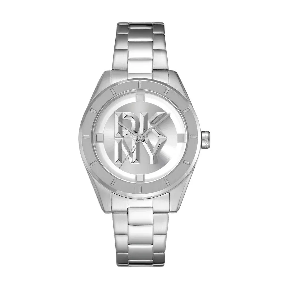 DKNY Chambers Midi Silver Stainless Steel Womens Watch