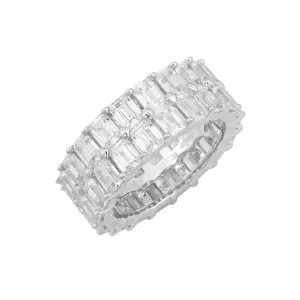 Double Row Emerald Ring