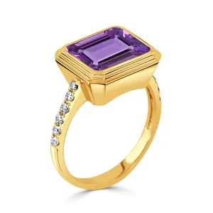 Doves Amethyst Ring