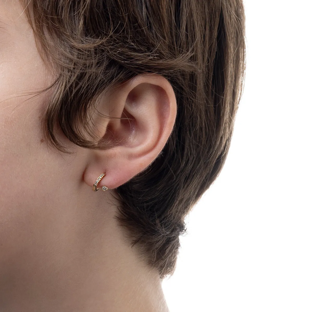 DROSERA Diamond Earring for Left ear
