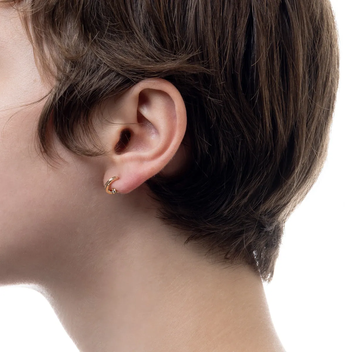 DROSERA Diamond Earring for Left ear