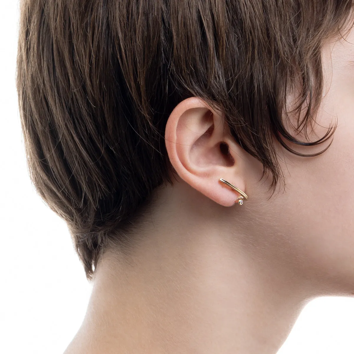 DROSERA Diamond Earring for Right ear