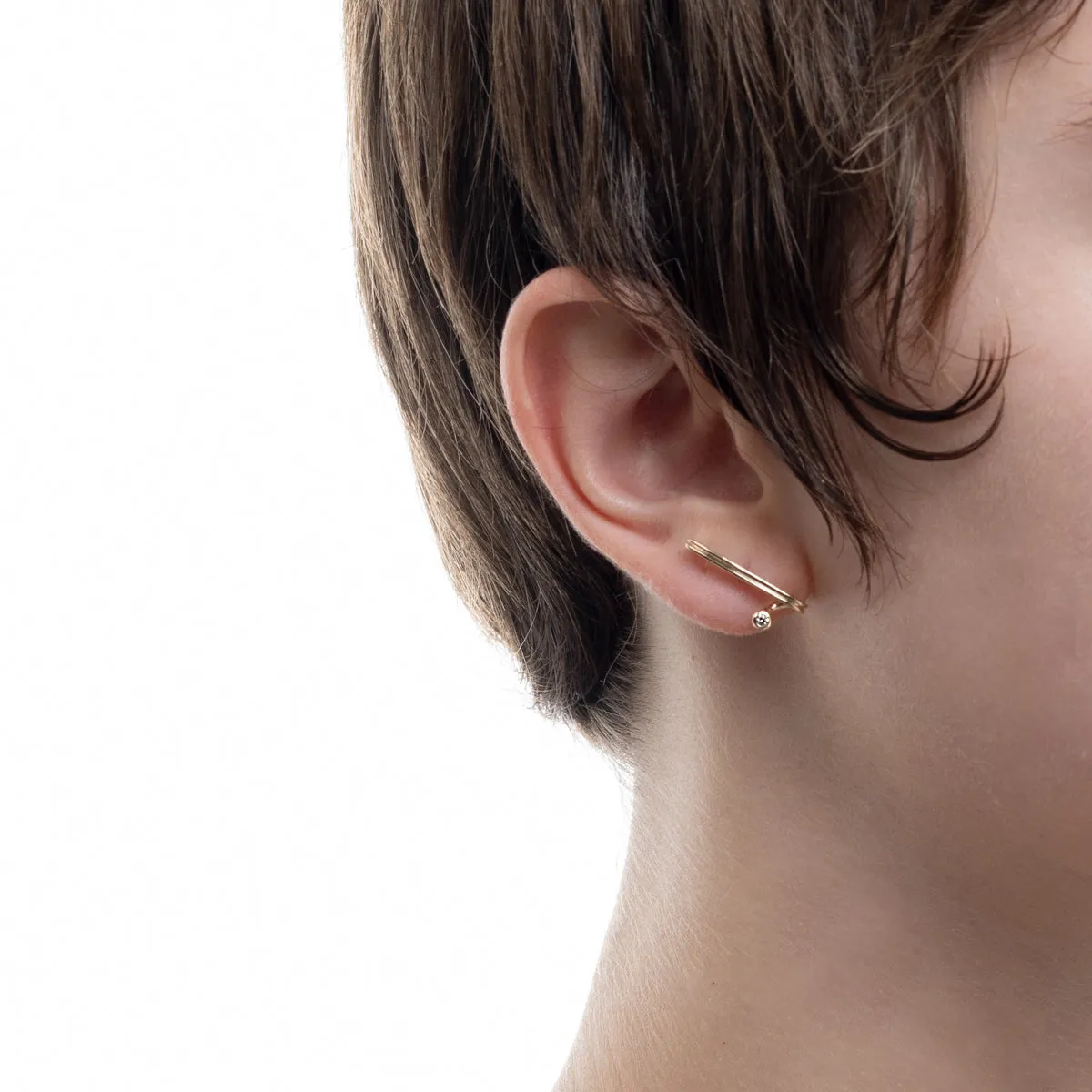 DROSERA Diamond Earring for Right ear