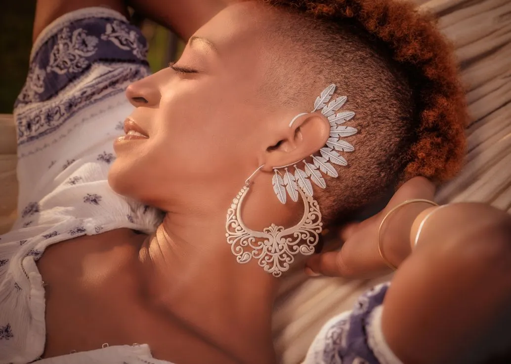 Eagle Wing Feather Ear Cuff