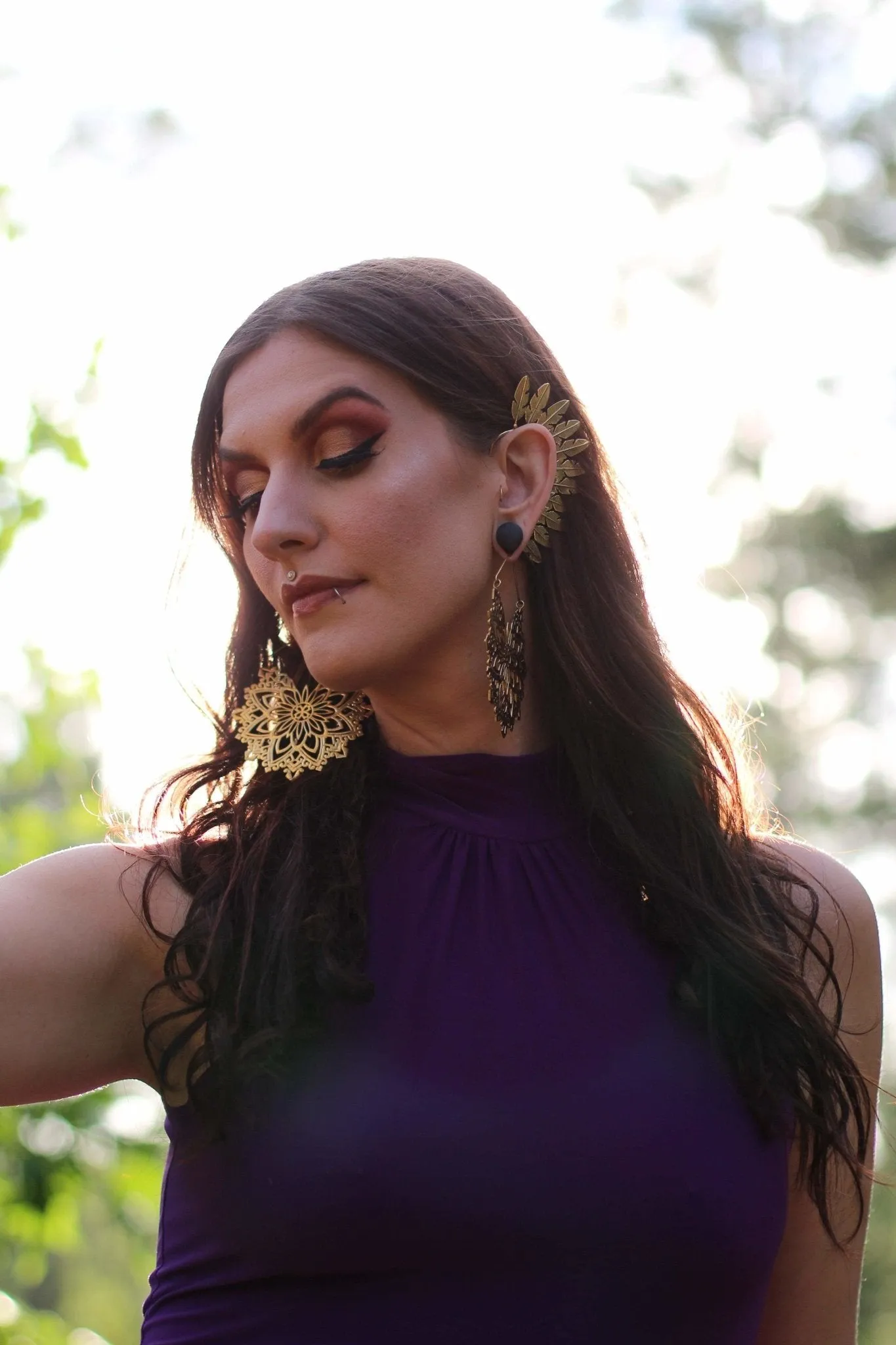 Eagle Wing Feather Ear Cuff