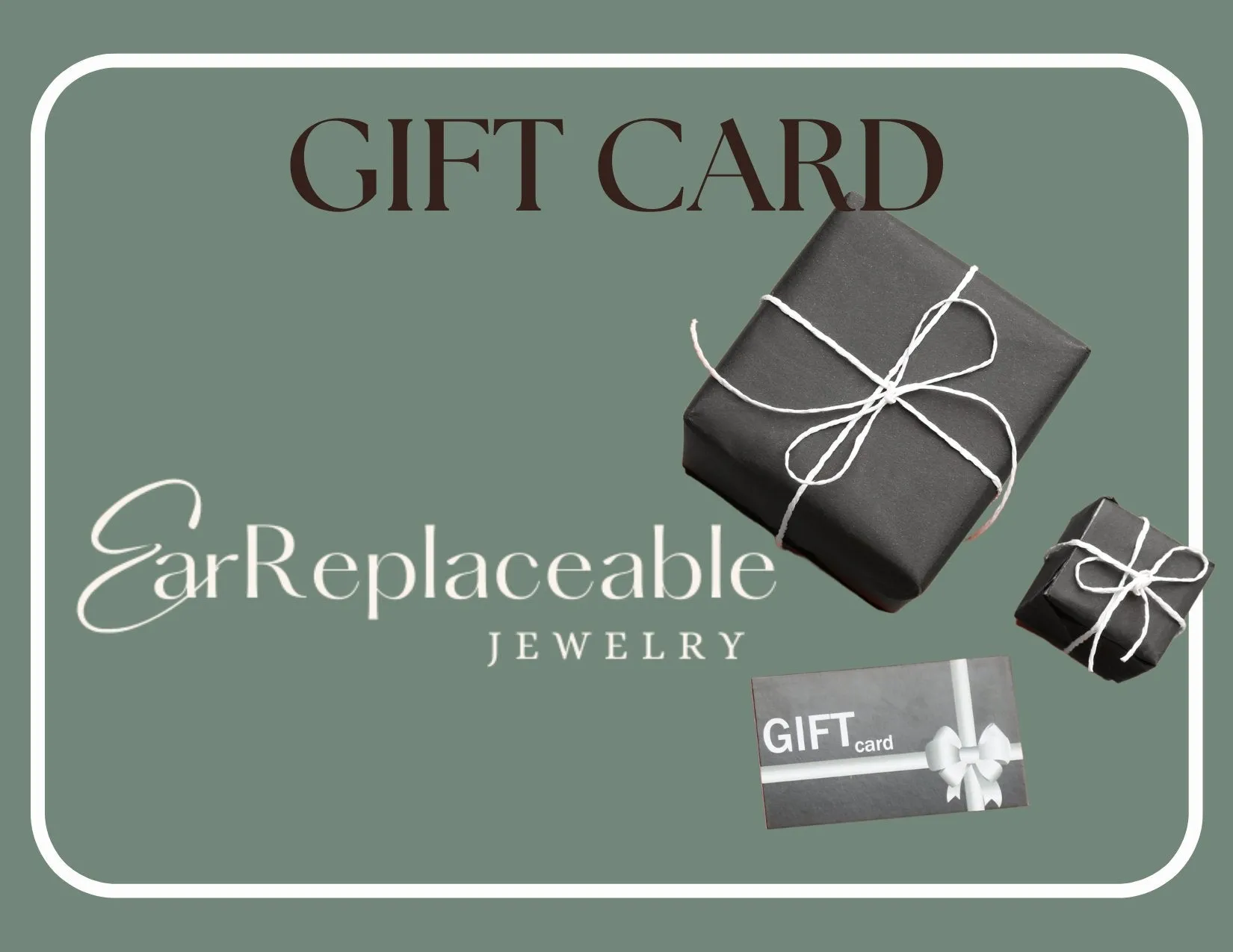 EarReplaceable Jewelry Gift Card