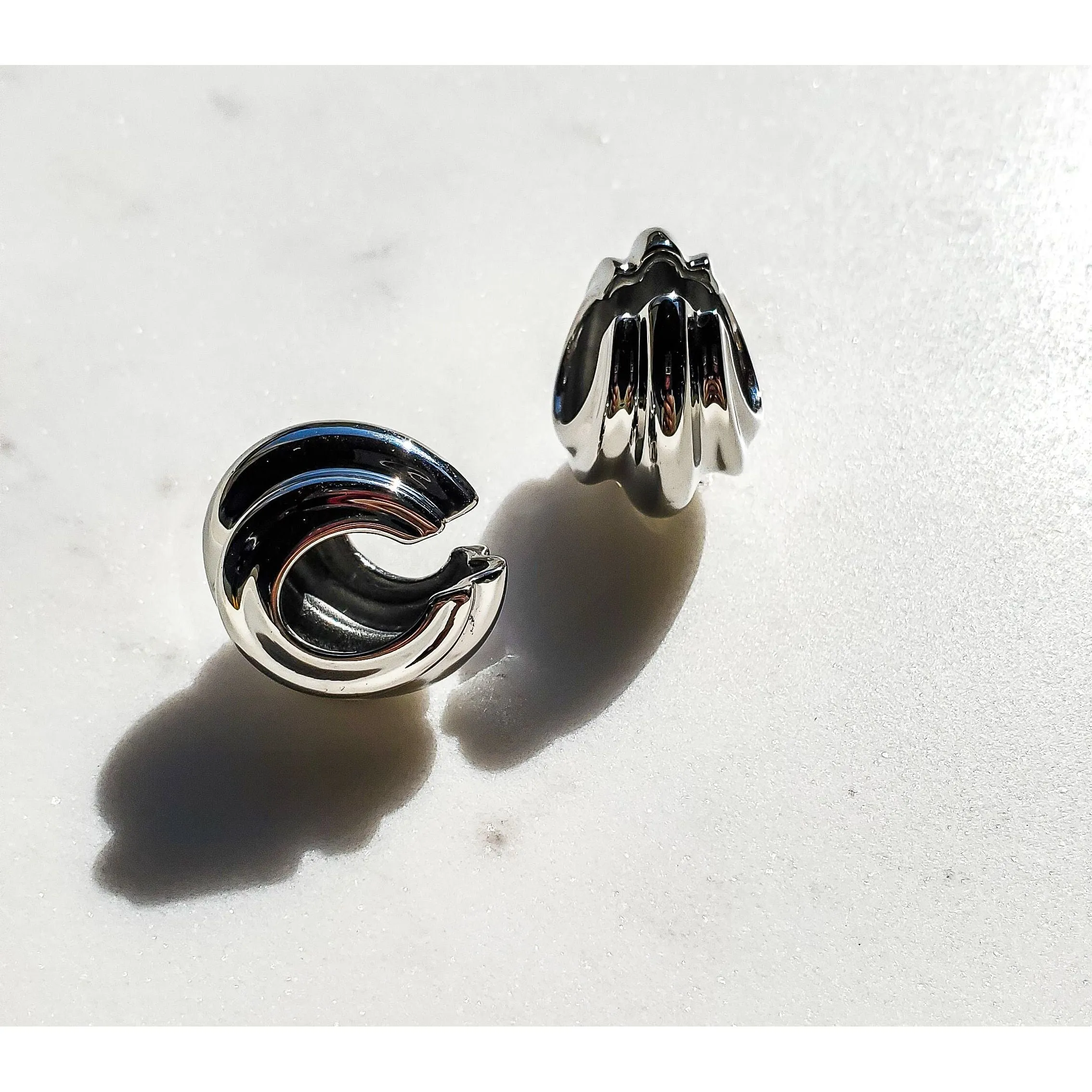 Eloise Geometric C Shaped Ear Cuffs