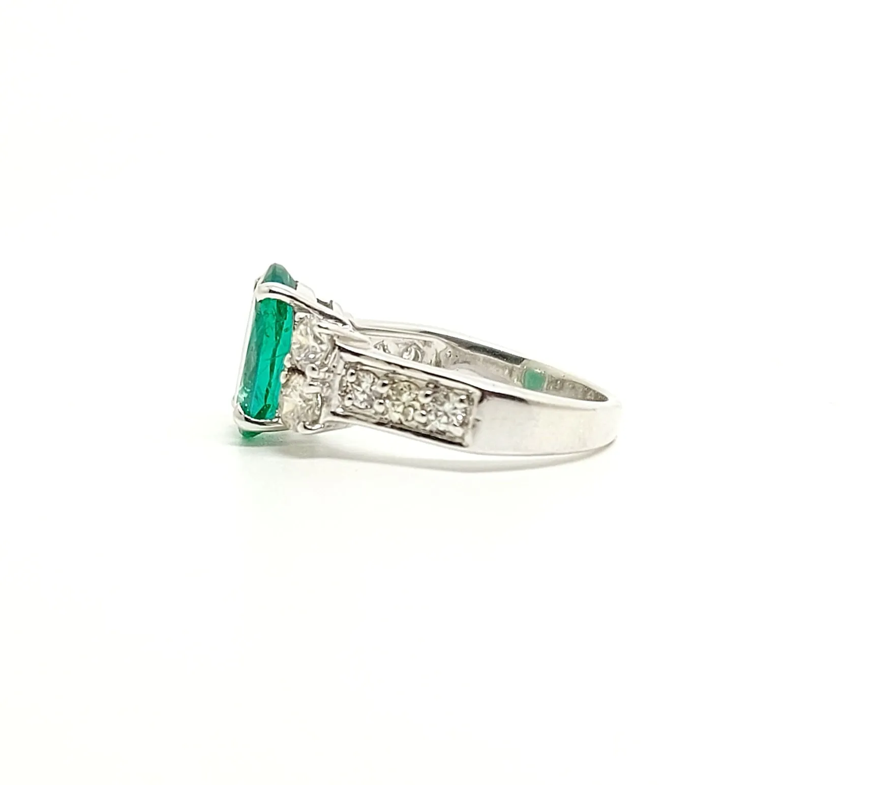 EMERALD & DIAMOND HOT CAKE RING