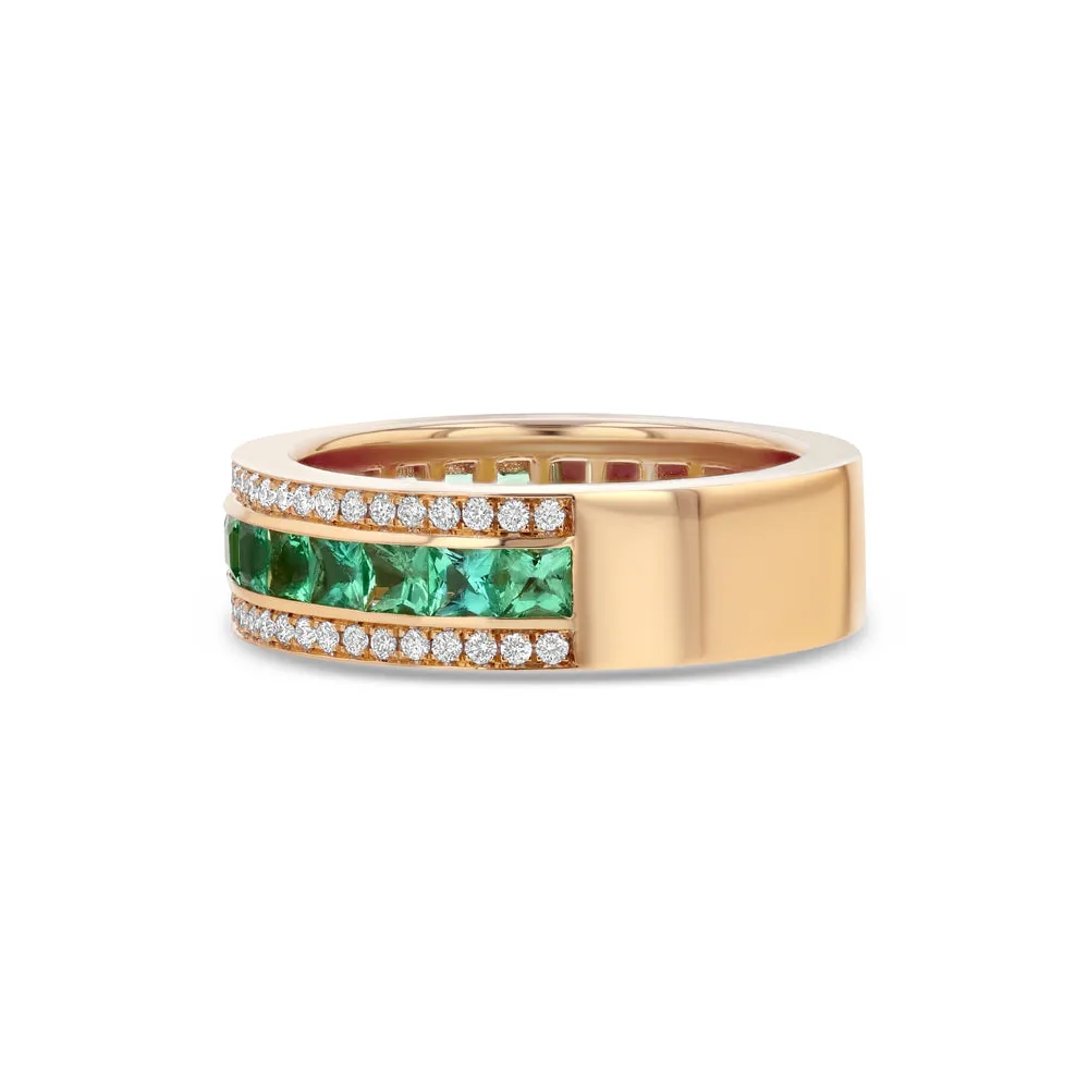 Emerald & Diamond Ring