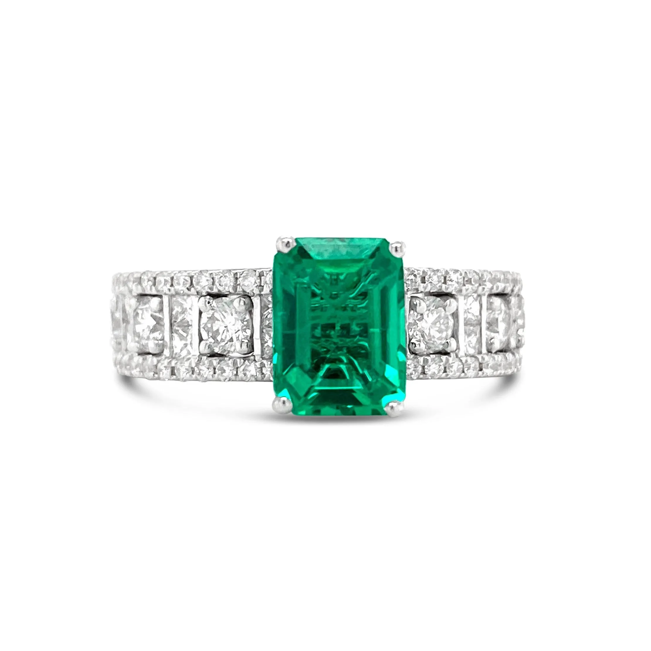 Emerald & Diamonds "Taylor" Ring