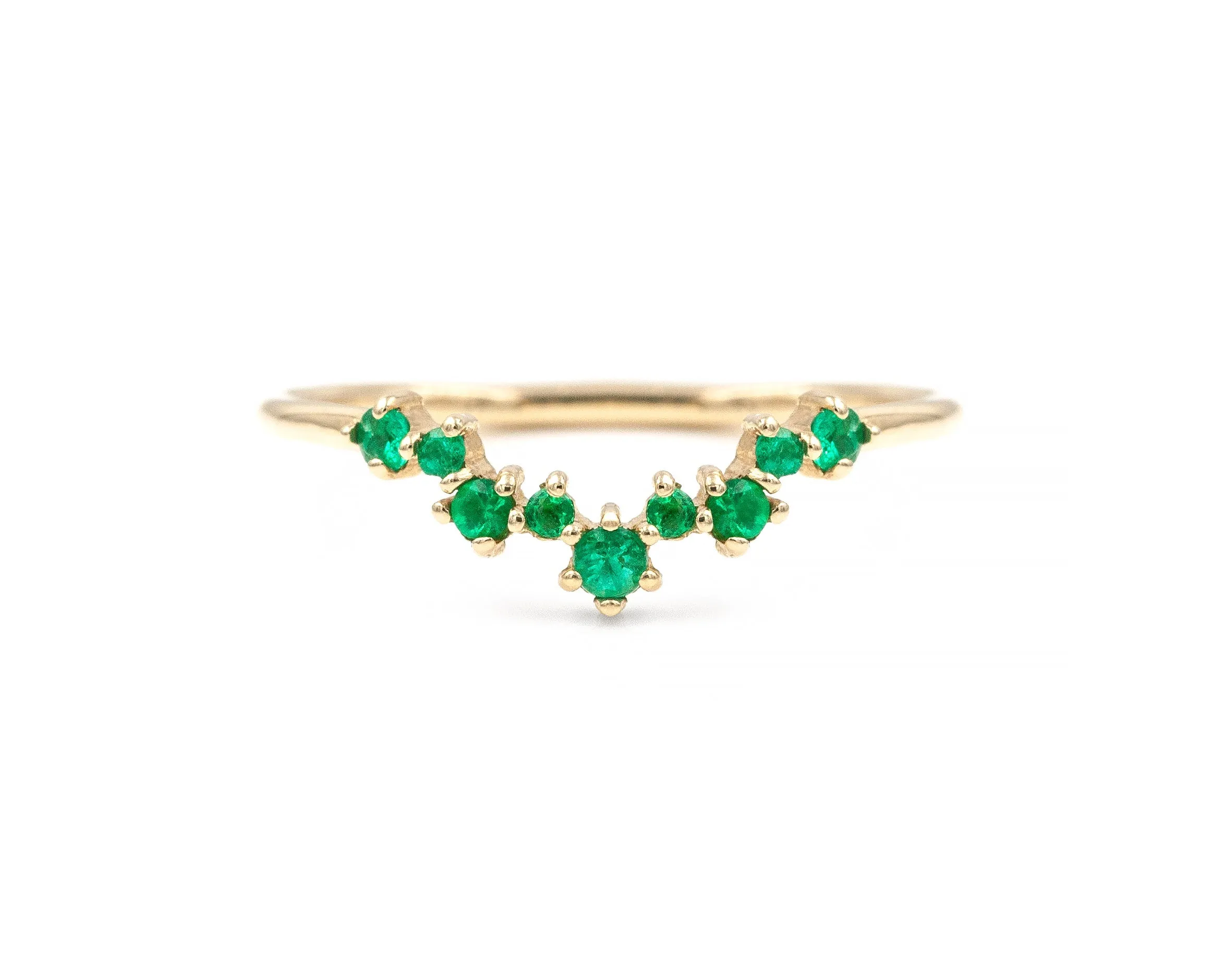 Emerald Aster Band (Ready to Ship size 6.5)