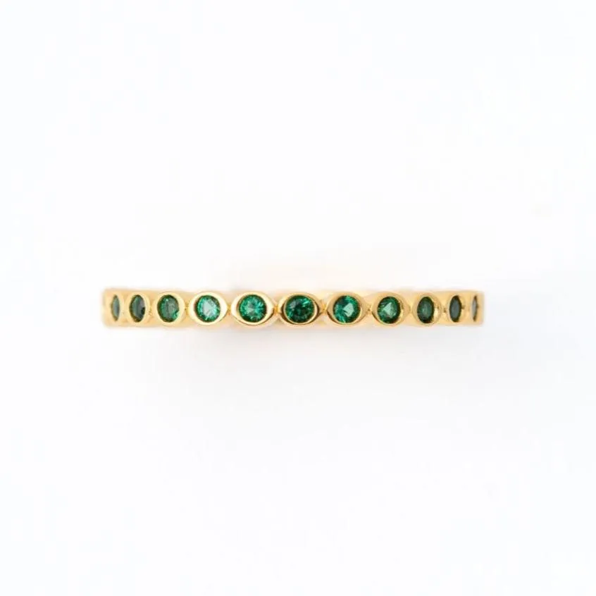 Emerald Bezel Ring