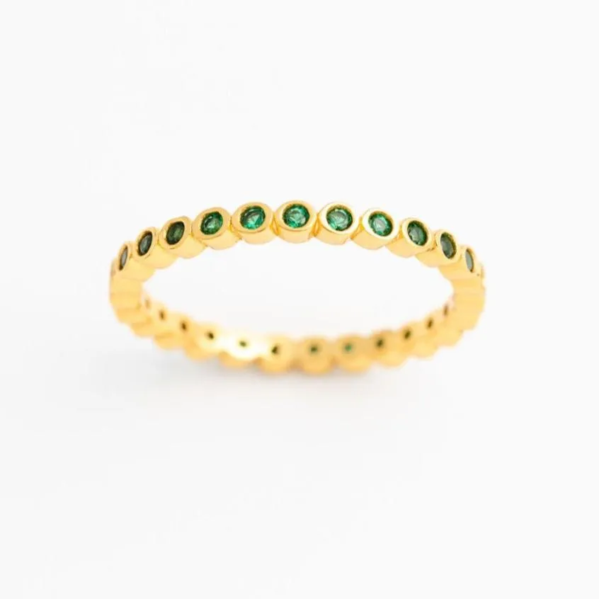 Emerald Bezel Ring