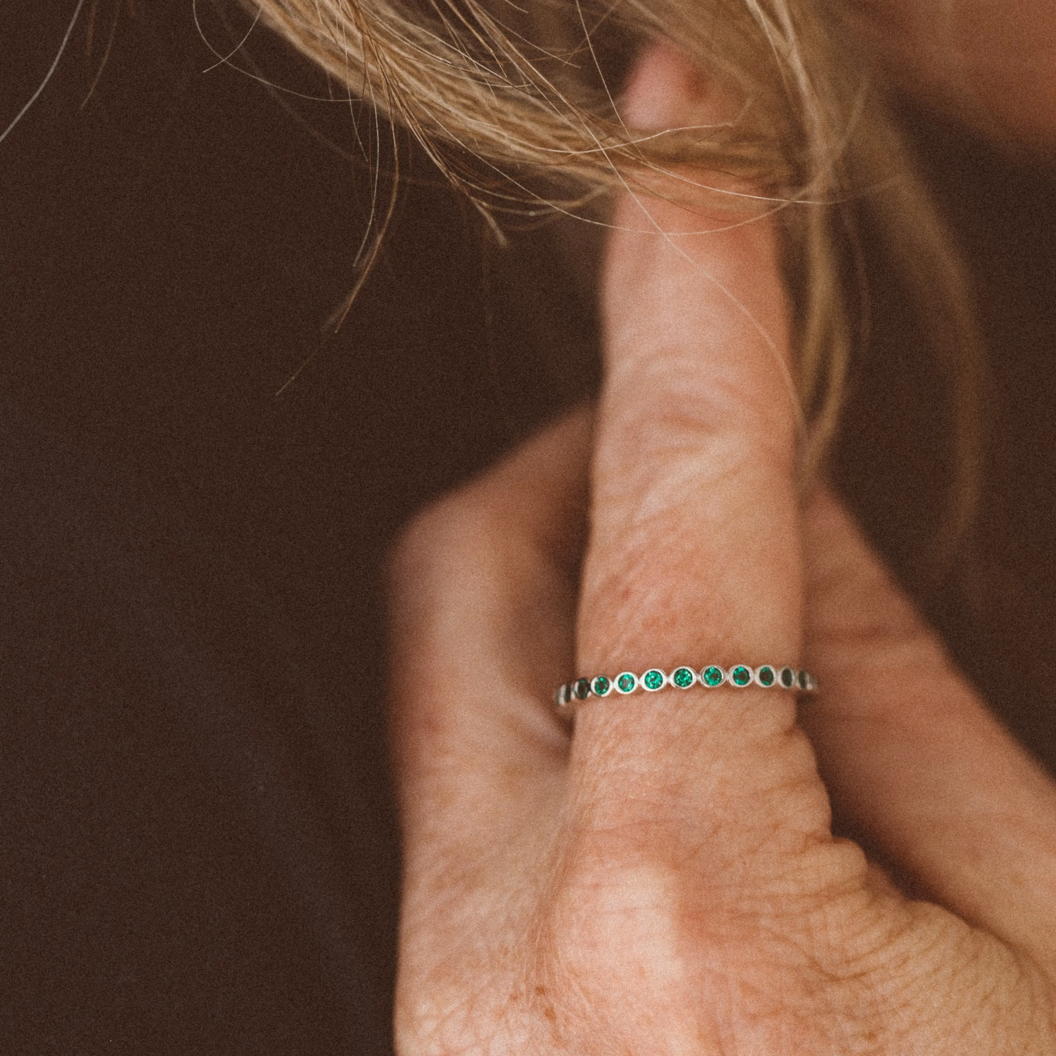 Emerald Bezel Ring
