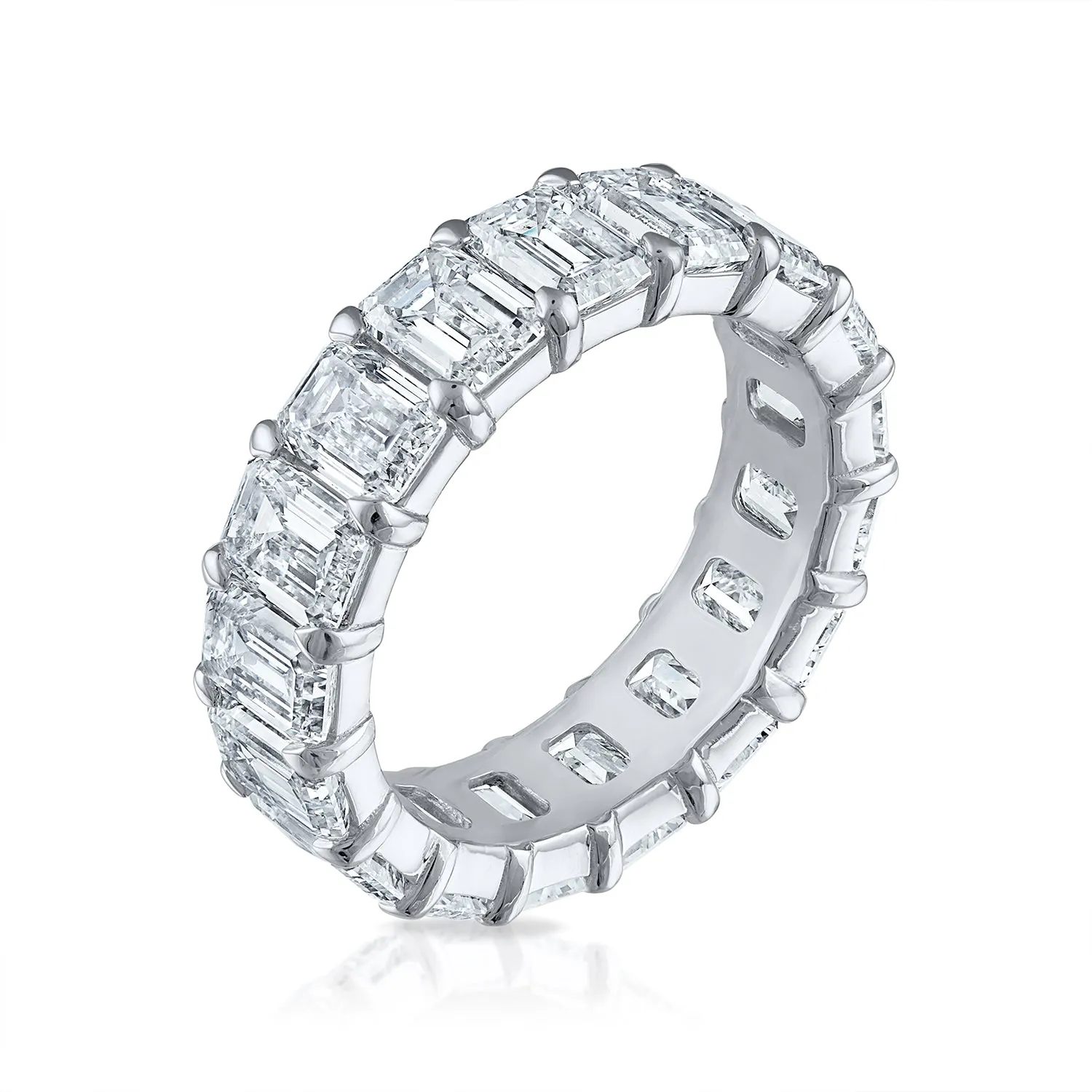 Emerald Cut Eternity Band - 8ct