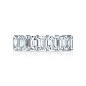 Emerald Cut Eternity Band - 8ct