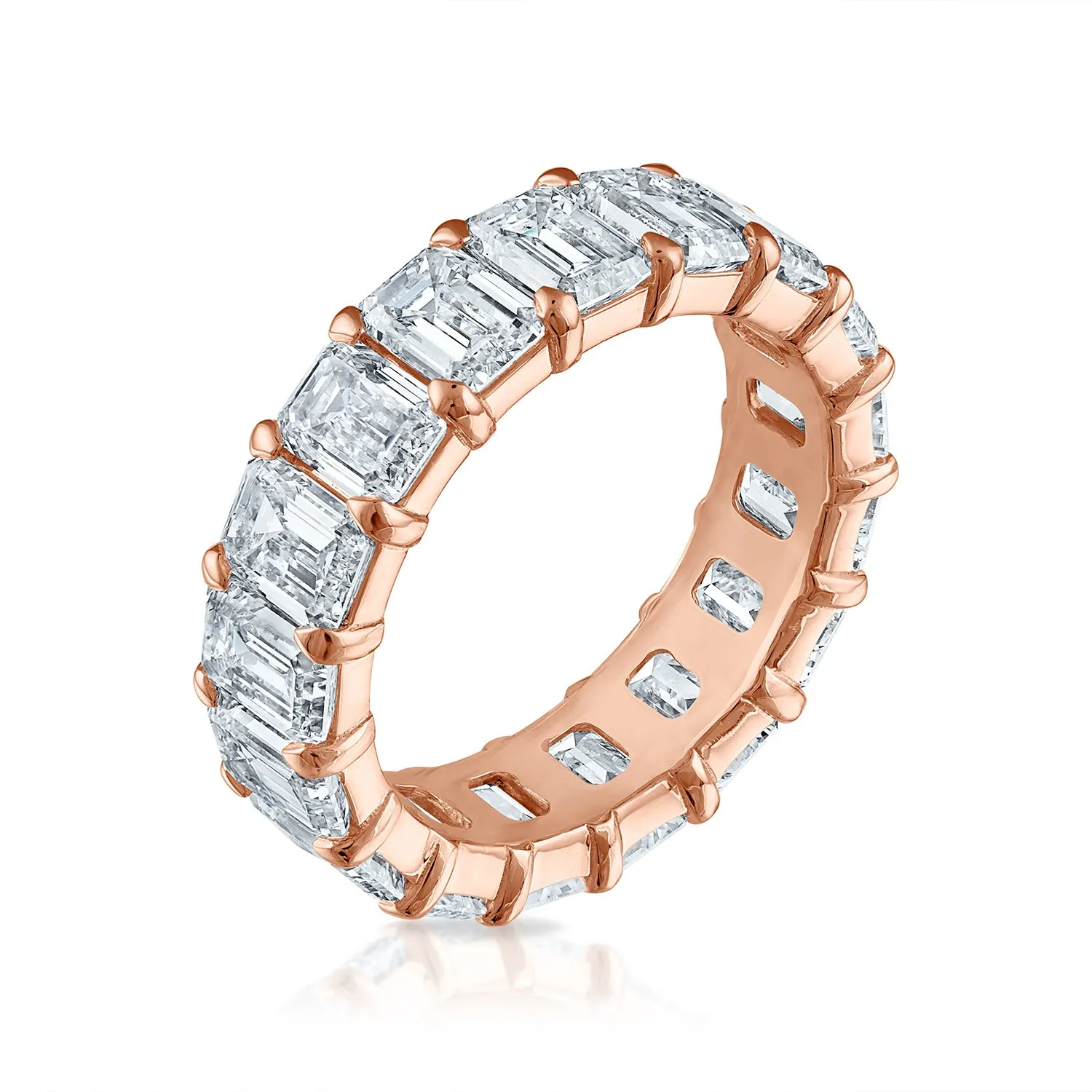 Emerald Cut Eternity Band - 8ct
