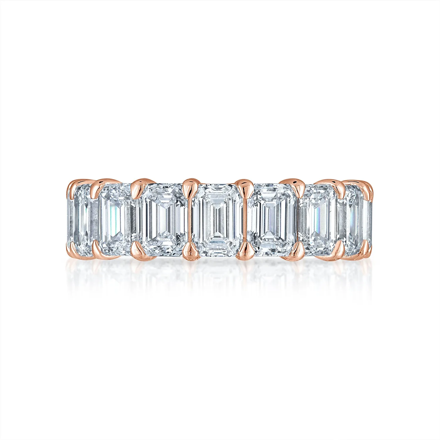Emerald Cut Eternity Band - 8ct