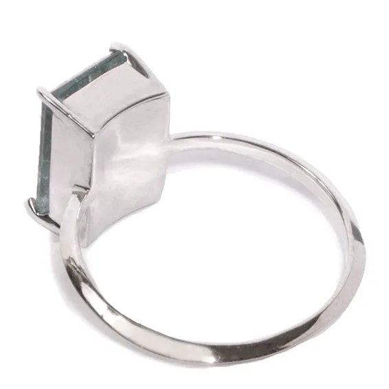 Emerald Cut Tourmaline Ring