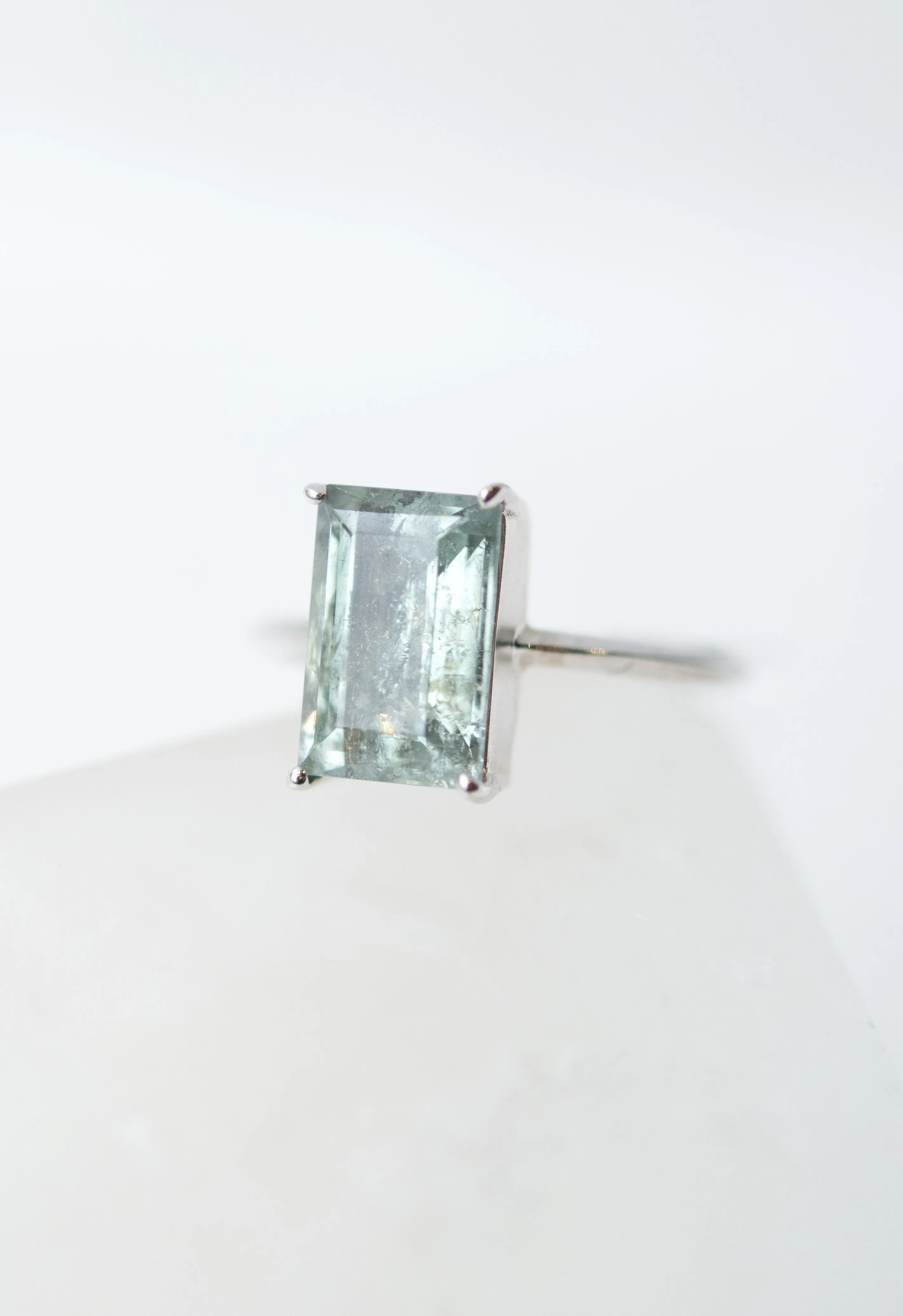 Emerald Cut Tourmaline Ring