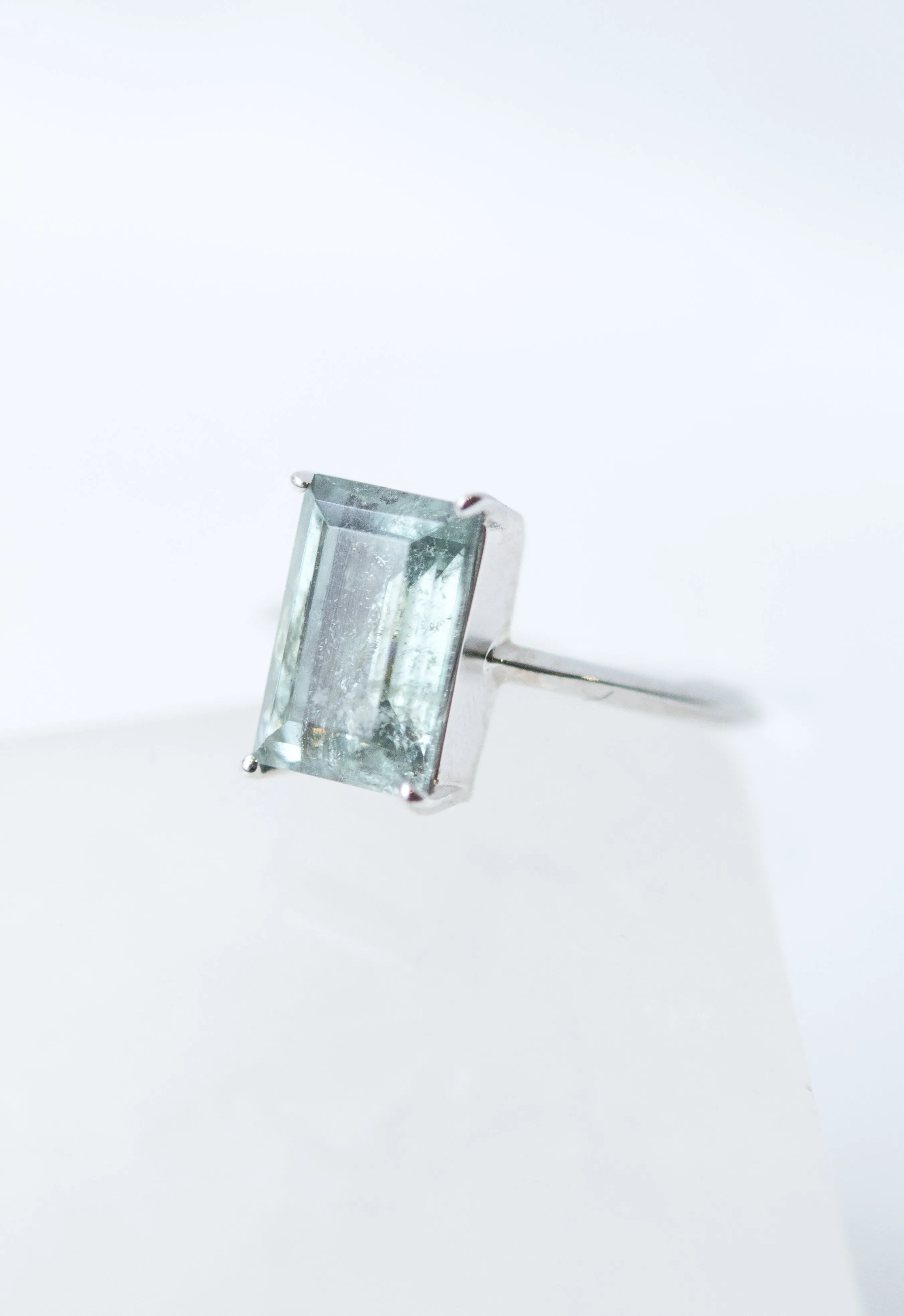 Emerald Cut Tourmaline Ring