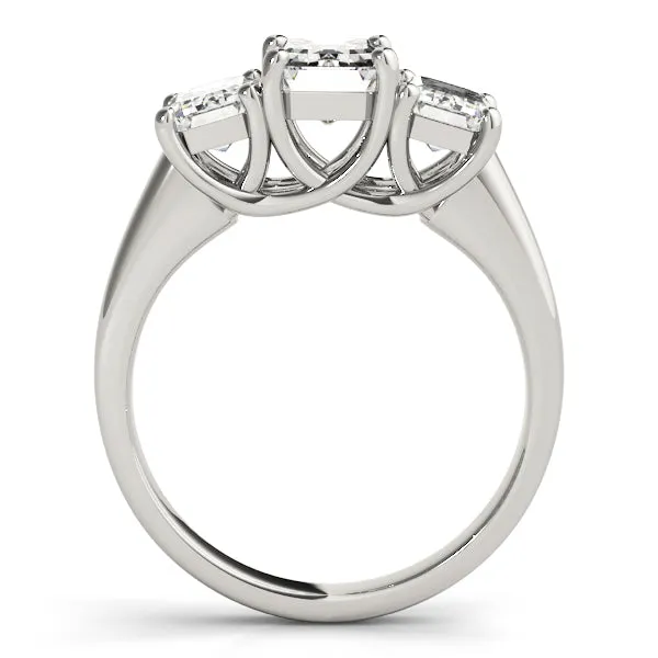 Engagement Rings 3 Stone Emerald - TN81986