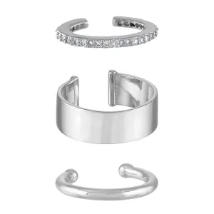 Essential Ear Cuff Trio in Sterling Silver