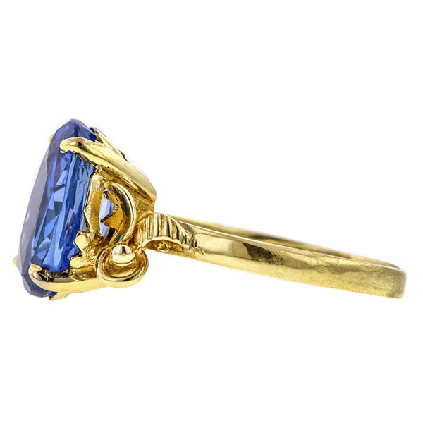 Estate Sapphire Ring, Oval 5.80ct.