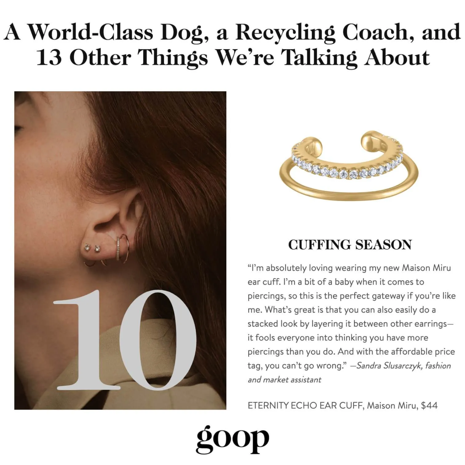 Eternity Echo Ear Cuff