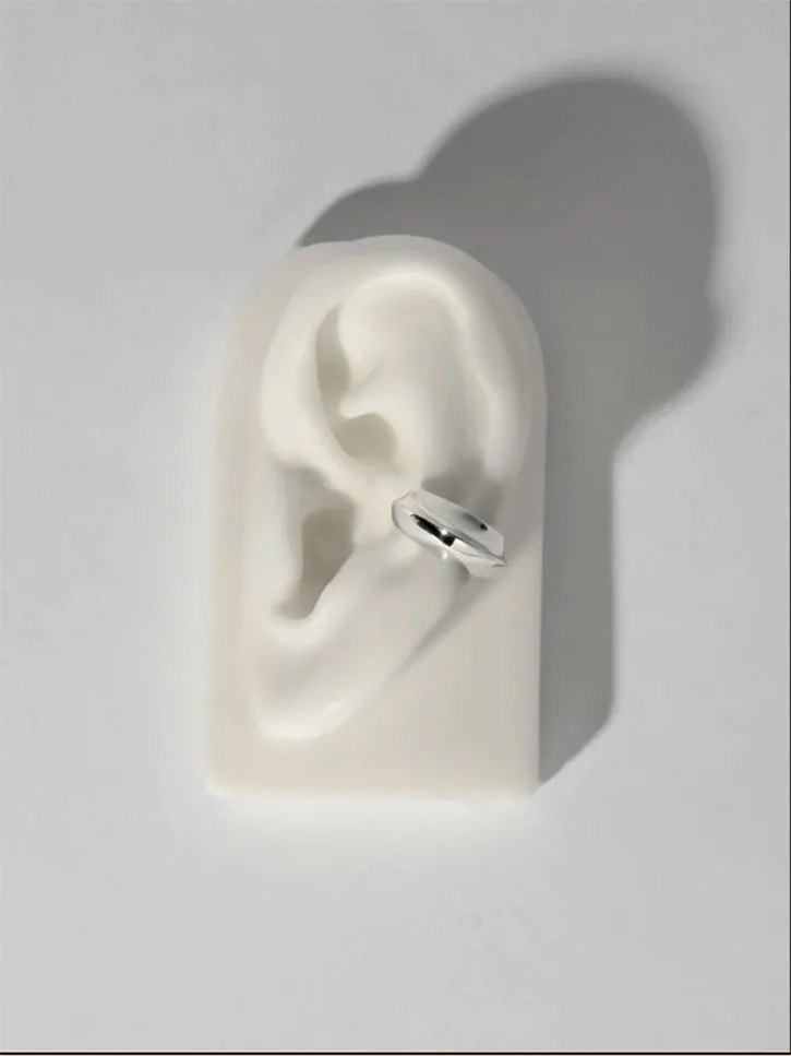 Faris Aero Ear Cuff, Silver