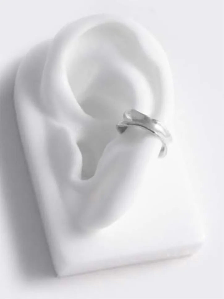 Faris Coast Ear Cuff, Silver