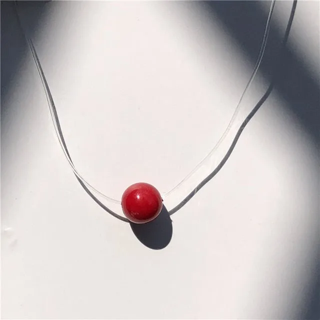 Fashion Square Imitation Pearl Crystal Zircon Necklace for Women