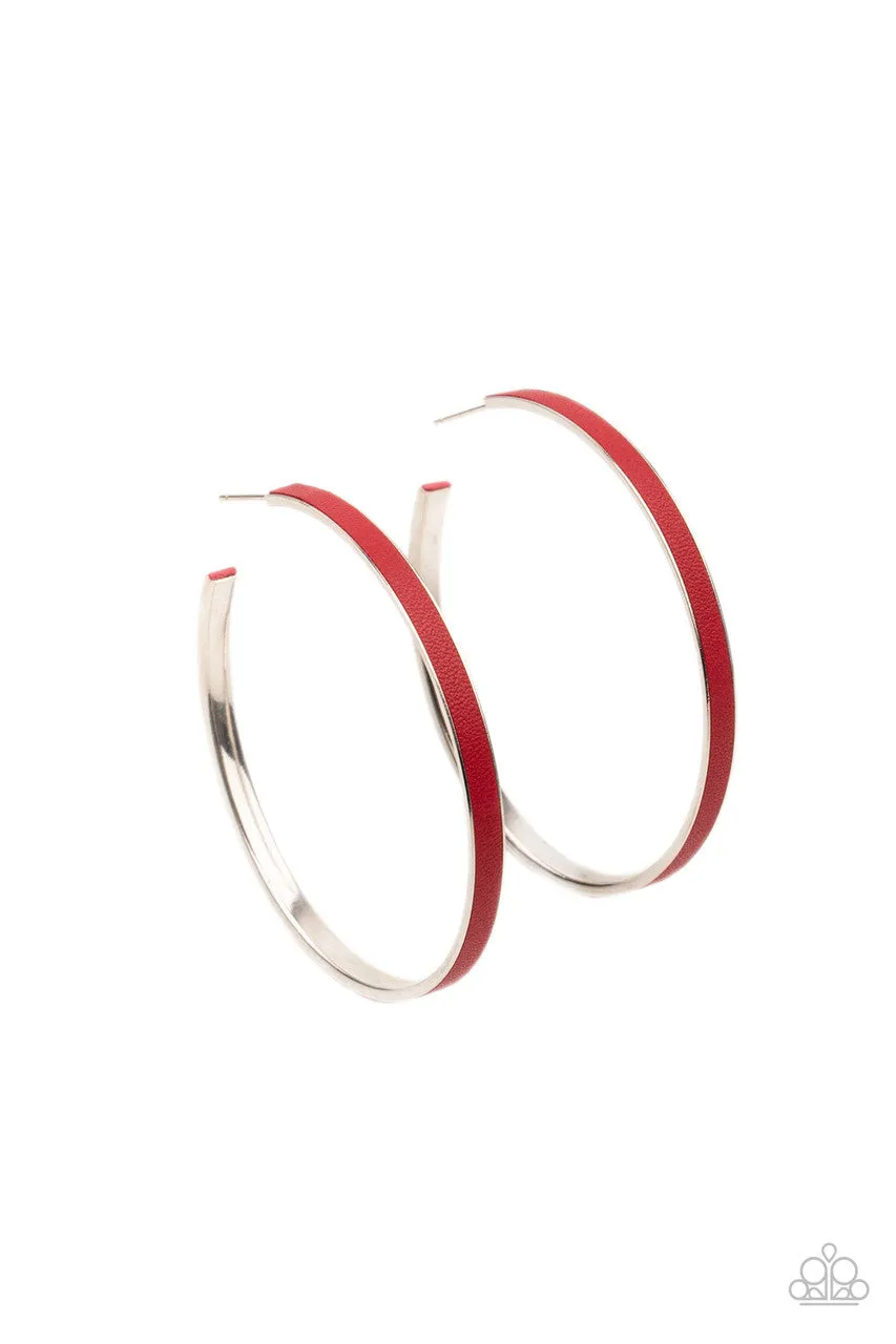 Fearless Flavor Red Paparazzi Earrings
