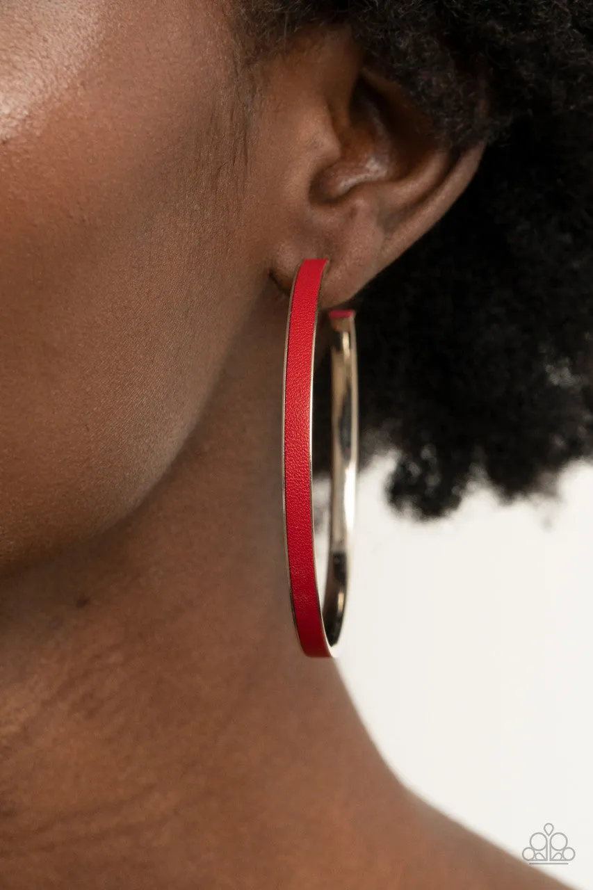 Fearless Flavor Red Paparazzi Earrings