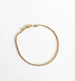 FINE 14K Gold Tennis bracelet
