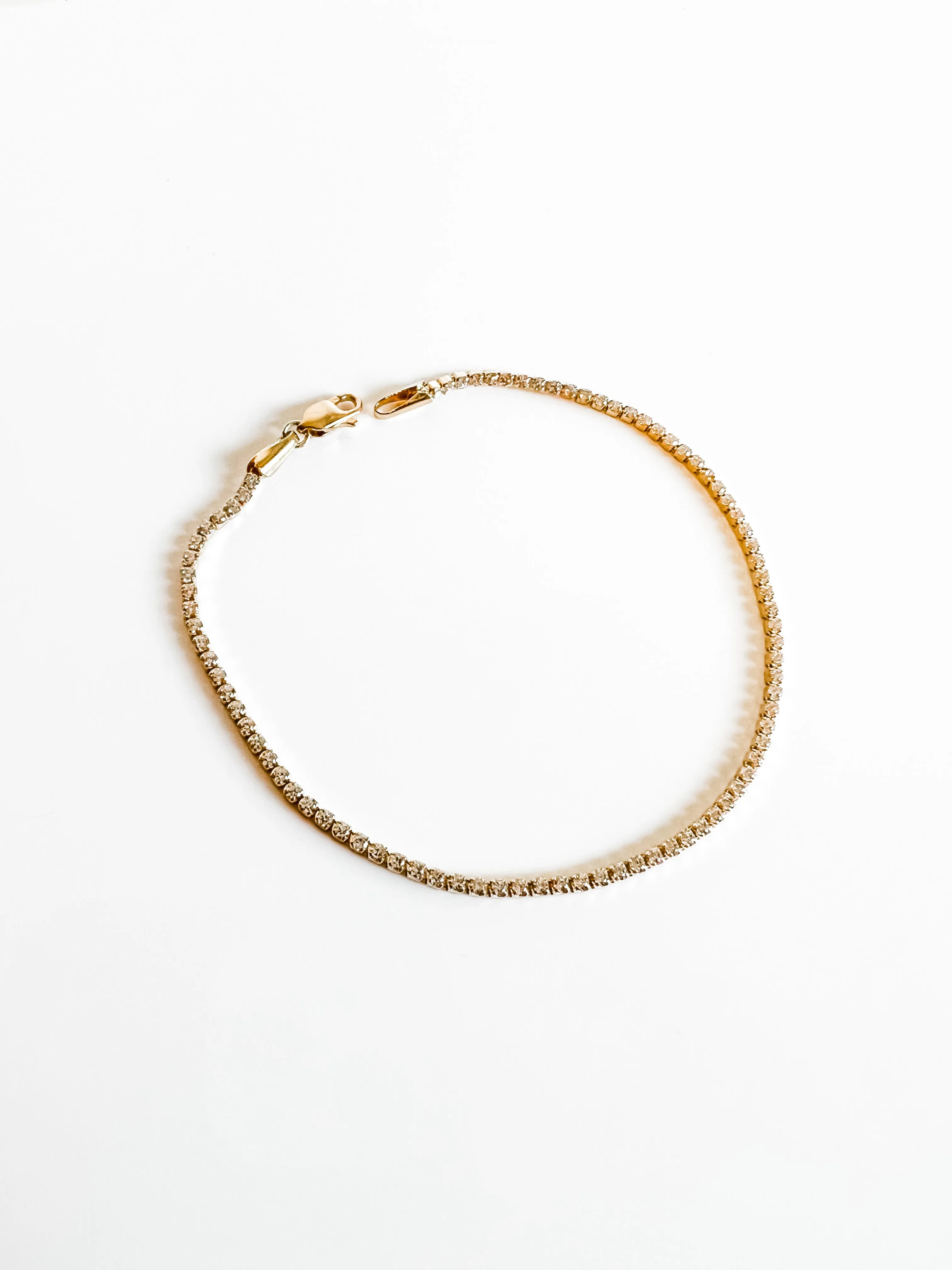 FINE 14K Gold Tennis bracelet
