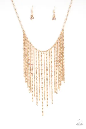 First Class Fringe Gold Paparazzi Necklace