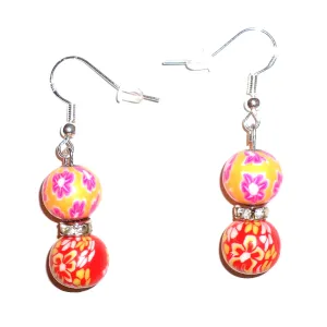 Floral Bead Earrings