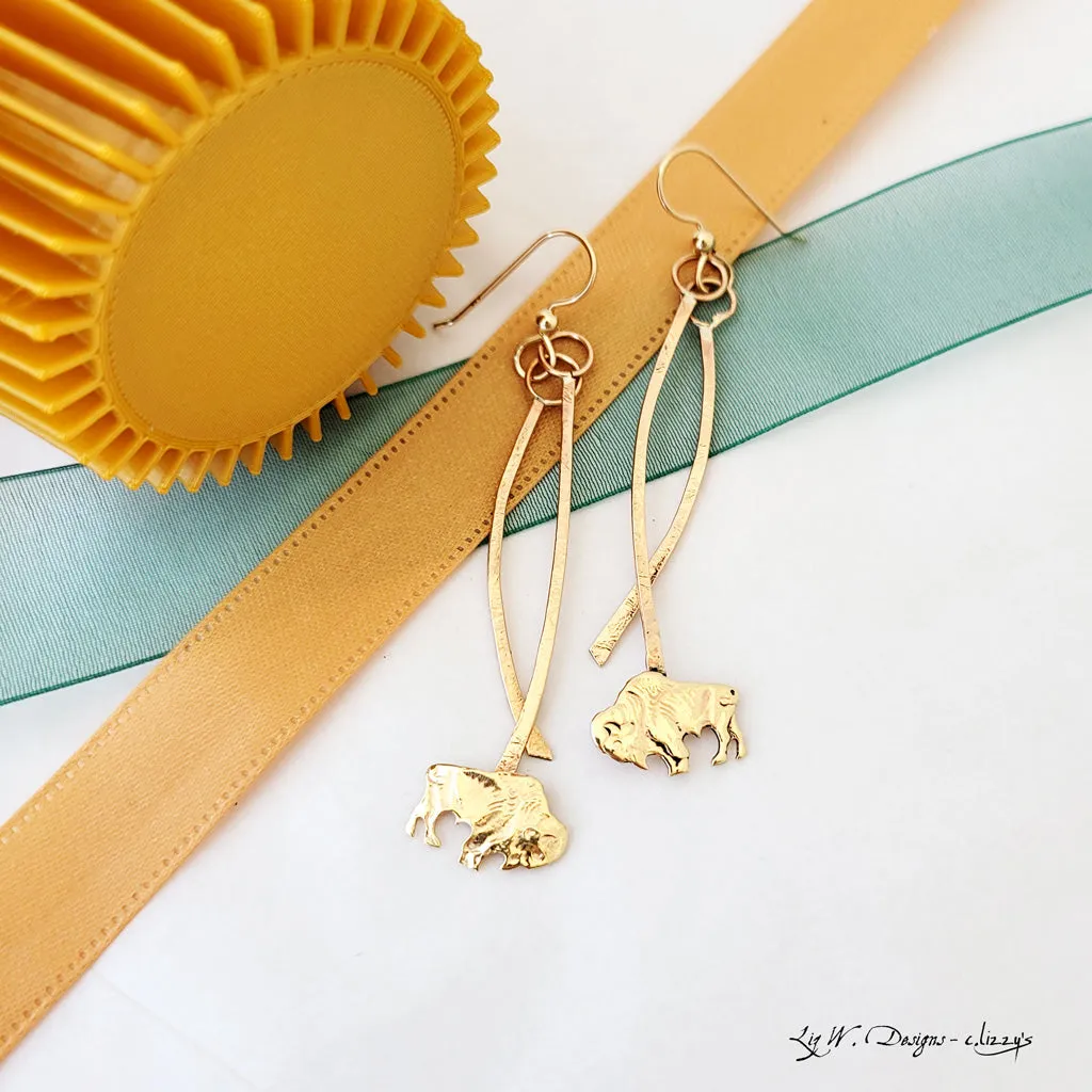 Flying Bison - Earrings