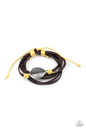 FROND and Center Yellow Paparazzi Bracelet