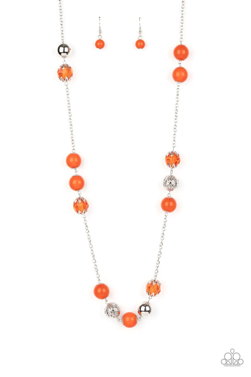Fruity Fashion Orange Paparazzi Necklace